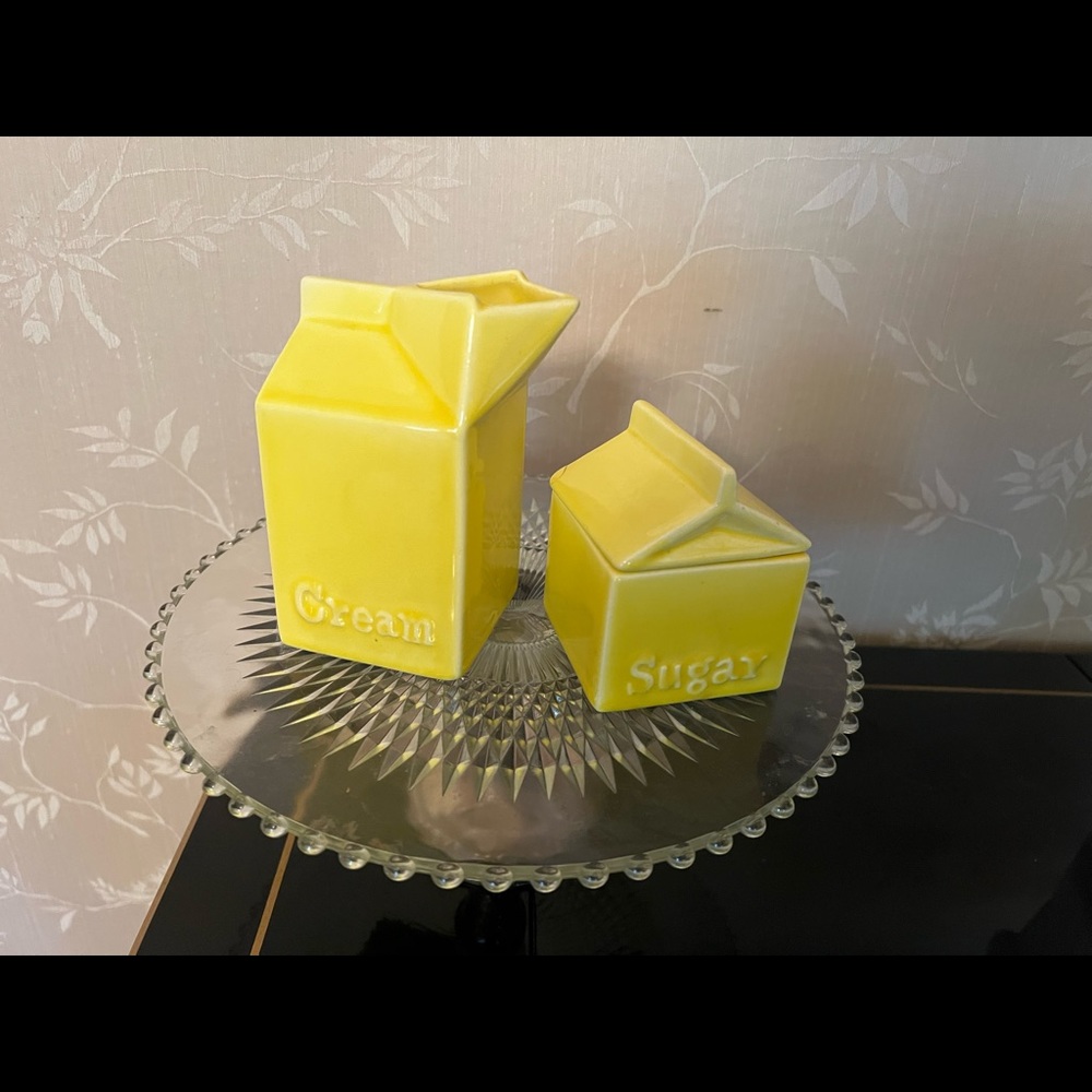 Vintage Cream & Sugar Set
